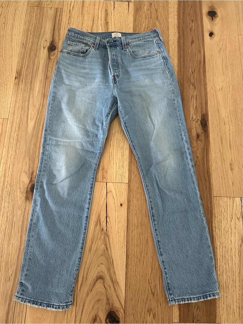 Levi 501 Light Blue Straight-Leg Jeans